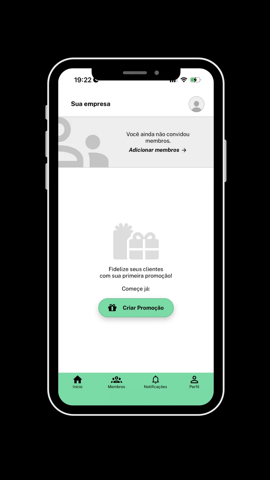 Tela 2 do app Sorteador para empresas