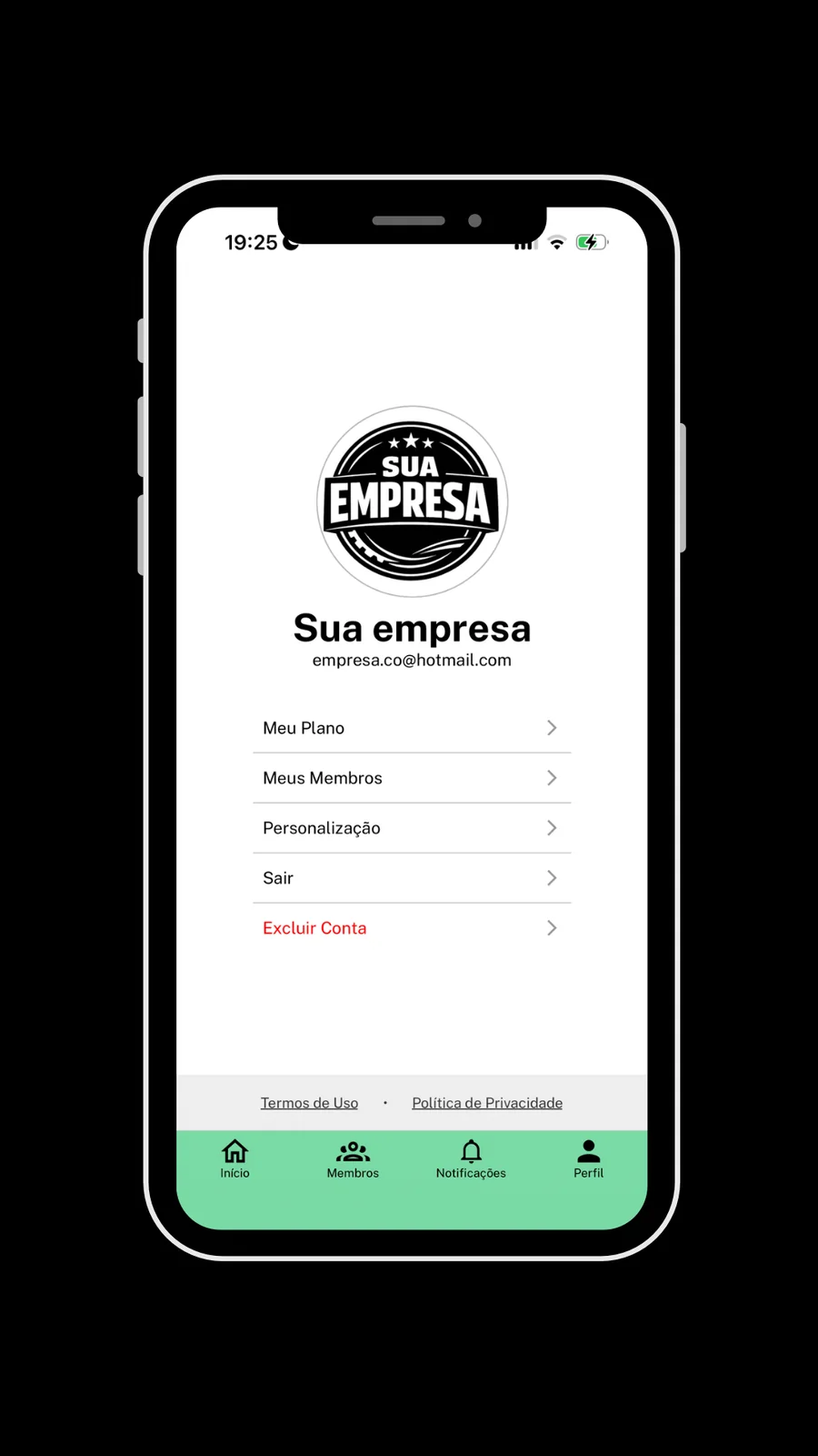 Tela 3 do app Sorteador para empresas