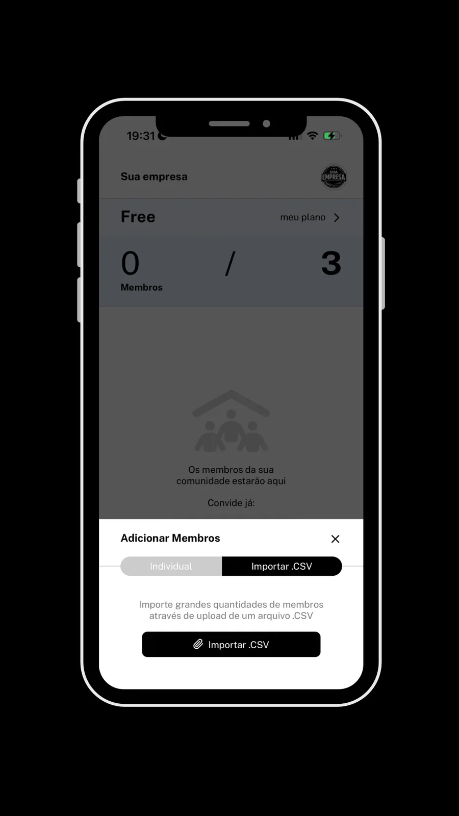 Tela 4 do app Sorteador para empresas
