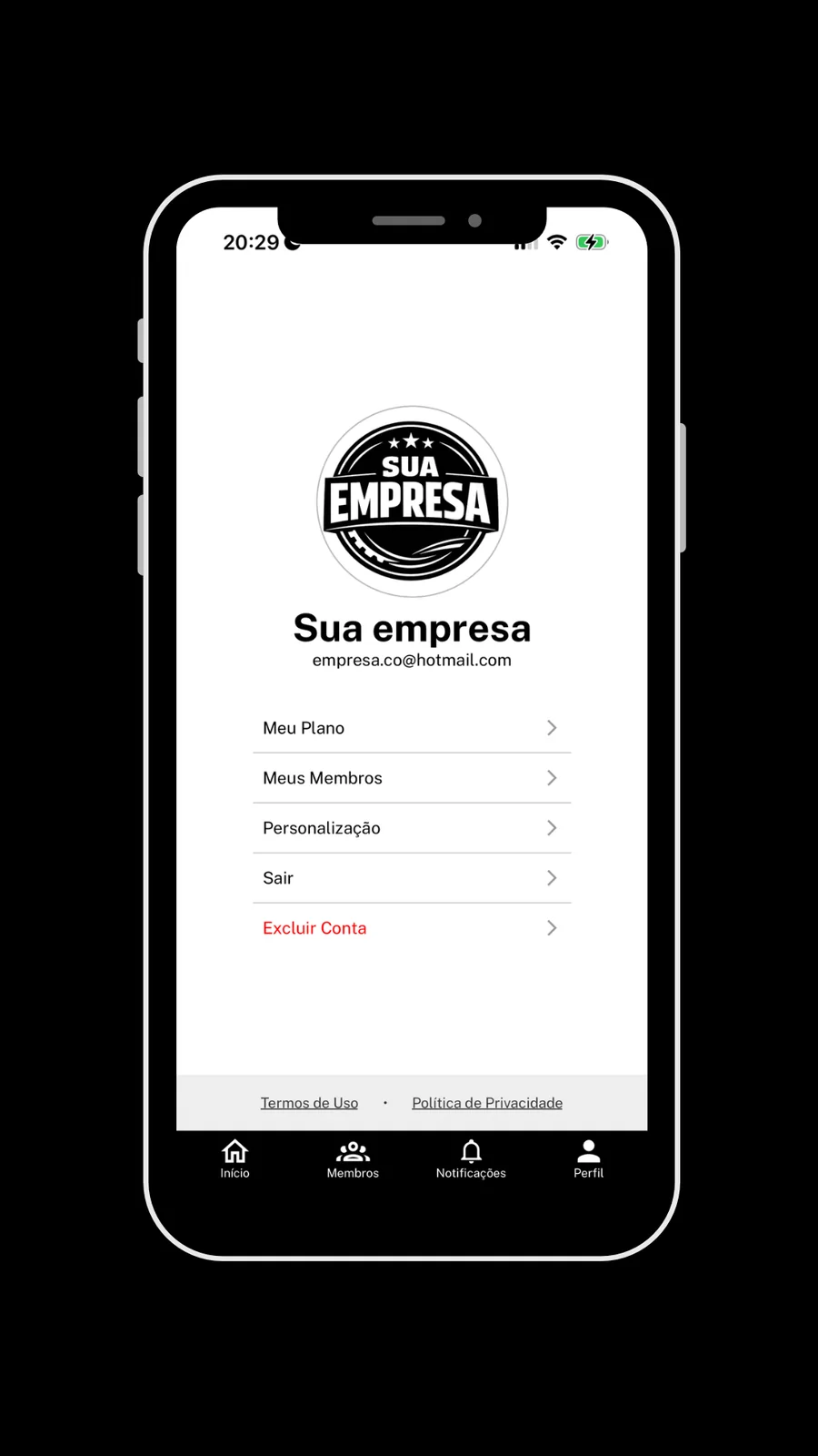Tela 8 do app Sorteador para empresas