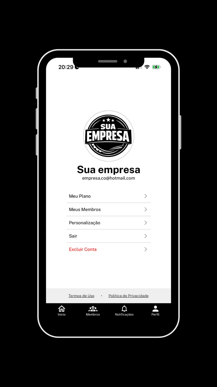 Tela 6 do app Sorteador para participantes